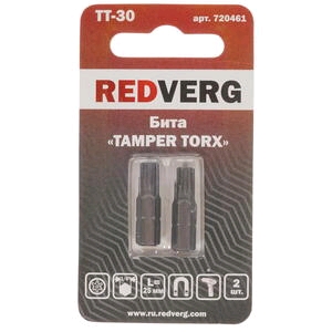 Бита Redverg Torx Tamper 30х25 (2шт.)(720461)