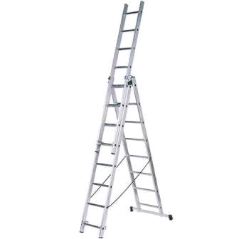 Лестница алюминиевая трёхсекционная ЛА 3х7 Вихрь
