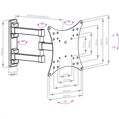 Arm media MARS-4 black