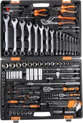 Набор инструментов , 1/2", 1/4", CrV, в кейсе 151 предм Вихрь