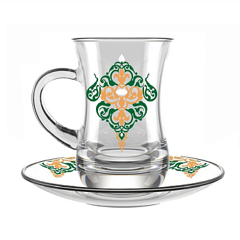 Чайная пара  Армуду с ручкой 145мл арт 2411-Д Ислими1