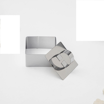 Форма кулинарная Доляна "Квадрат" (8*8*4 см) нерж.сталь