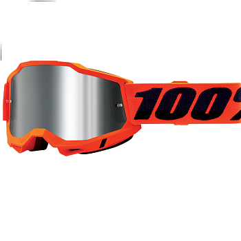 100% Accuri 2 Goggle Neon Orange / Mirror Silver Lens (50221-252-05)