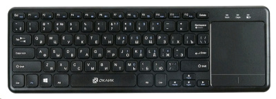 Оклик 830ST черный USB беспроводная slim Multimedia Touch 1011937