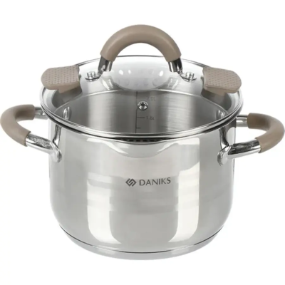 Daniks Нара GS-01413HY-20CA-2, серебристая индукция																														