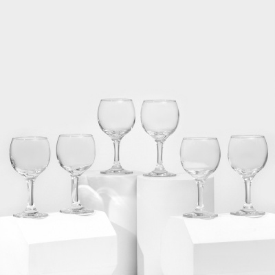 Набор бокалов стеклянных  6 шт Pasabahce "Bistro" 220 мл (вино), PSB 44412
