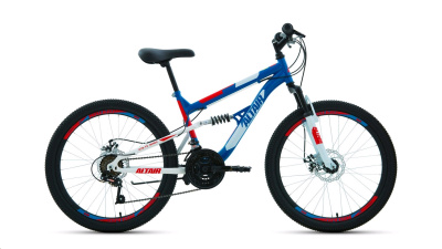 20 ALTAIR MTB FS 20 disc (рост 14" 6ск.) 2020-2021, синий/красный Велосипед