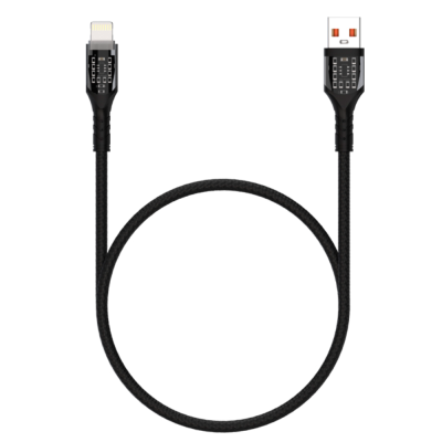 USB  2.0  AM/Lightning 1м Maxvi MC-33L black