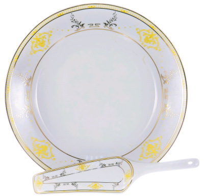 Набор для торта 2 пр Аврора Мира 30см керам 113-19048