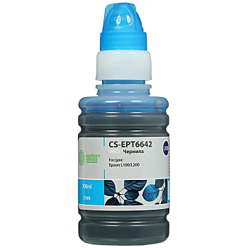 Cactus CS-EPT6642 ГОЛУБОЙ (100МЛ) EPSON L100
