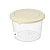 Контейнер пл.  0,8л для продуктов круглый Asti светло-беж