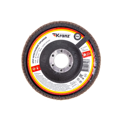 Круг лепестковый торцевой 125х22мм Р 40 Kranz