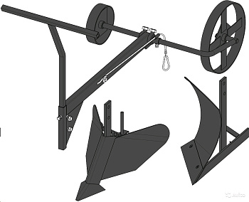 Комплект навесного оборудования к мотолебёдке "Бурлак/Бычок" (Ижевск)