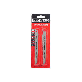 Полотно для сабельной пилы REDVERG S644D HCS, по дереву,150 мм, 2 шт(820441)