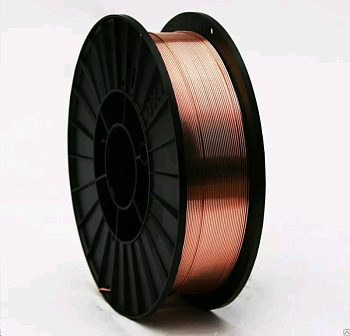 Проволока сварочная омедненная "ER70S-6 0,8 мм 5кг" (Deka)