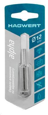 12 Сверло алмазное 12мм (Hagwert) по керамике и керамограниту 576212 576212