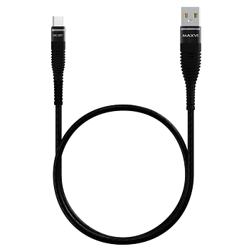 USB  2.0  AM/TypeC 1м Maxvi MC-05T black
