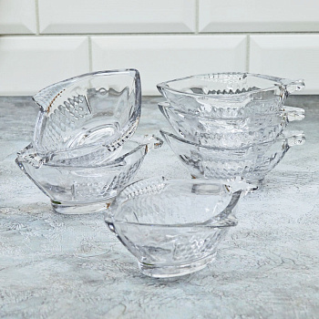 Набор салатников 6шт 10х12см FIGHTER FISH BL7122GCL 