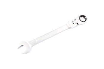 Ключ гаечный комбинированный с трещоткой Квалитет 19 мм