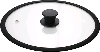 Крышка стекл 30 см с пароотводом (толщина 4 мм)