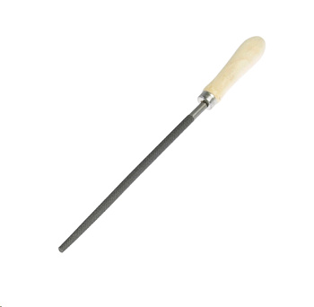 Напильник 200 мм круглый деревянная рукоятка 73/6/4/4