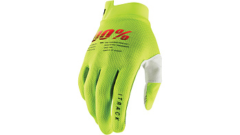 100% ITrack Youth Glove (Fluo Yellow, M, 2022 (10009-00005))подростковые