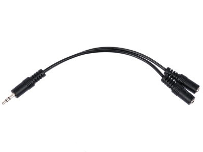Аудиокабель (3.5mm Jack M - 2x3.5mm Jack F) 0.15 м Belsis SP3059