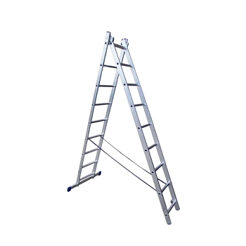 Лестница двухсекционная универсальная STAIRS 10 ступеней AL210