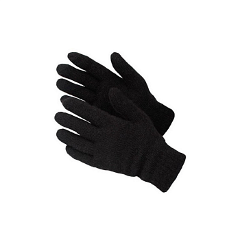 Перчатки х/б Зимние Мастер, без пвх чёрные, двойные