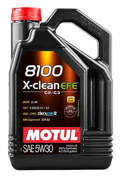 MOTUL 8100 X-Clean EFE SAE 5W30 Масло моторное синт. 4л