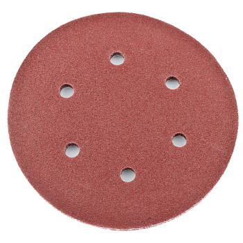 Шлифлист Redverg для эксцентриковых шлифмашин 6 отверстий 150мм Р60 (5шт)(920561)
