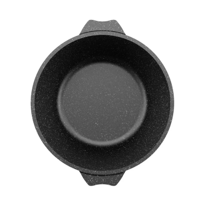 Кастрюля алюм  5,0 л Мечта Гранит black, литая, а/п, 45802