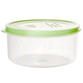 Контейнер пл 0,5л для продуктов круглый Verona светло-зелен