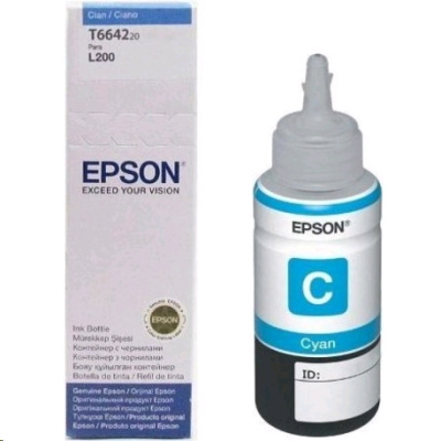 Epson Original T6642 C13T664298 Cyan для L100 70ml