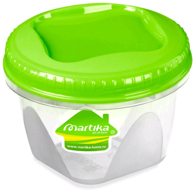 Контейнер пластмассовый  0,45л с закручивающейся крышкой Тондо С284