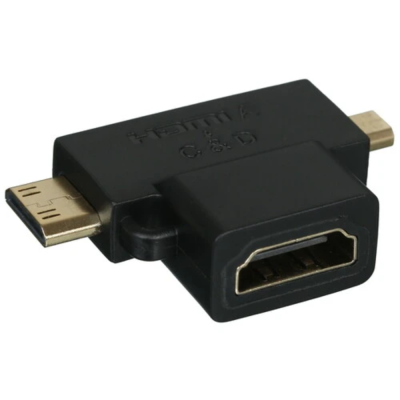Переходник HDMI-MINIHDMI+MICROHDMI