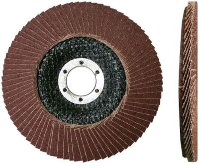 Лепестковый круг торцевой "125х22  Р120" (Луга) 4345