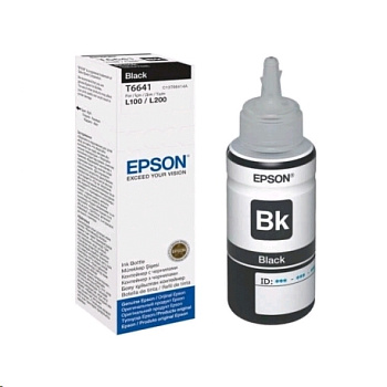 Epson Original T6641 C13T66414A Black для L100 70ml