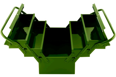 Ящик инструментальный металл 420мм (5 отсеков) ТЕХНИК 440420