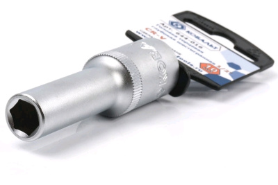 Головка торцевая глубокая КОБАЛЬТ 1/2", 10 мм, Cr-V (1 шт.)