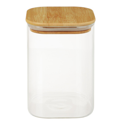 Vetta ЭКО Вуд Банка для хранения 1000мл, 828-002, стекло, бамбук