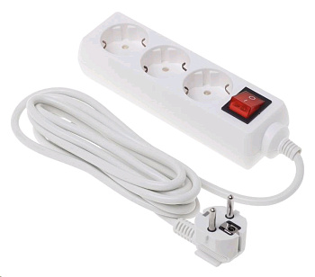 Buro BU-PS3G-W (3 розетки) белый (пакет ПЭ)