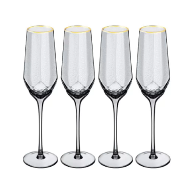 Набор бокалов стекл 4шт ICE CRYSTAL Прозрачный 180мл (шампанское)