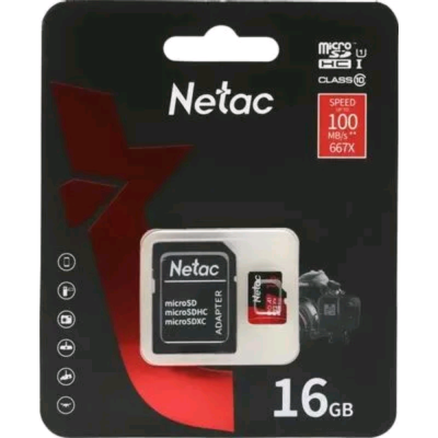 micro SDHC 16GB Netac NT02P500PRO-016G-R P500 Extreme PRO