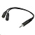 Переходник (3.5mm Jack M - 2x3.5mm Jack F) SPARKS SP3000