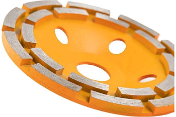 Чашка алмазная зачистная, 125 мм, двухрядная Вихрь