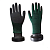 Перчатки нейлоновые с вспен. латексным покрытием F-22 зелен черн
