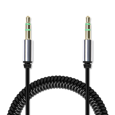 Аудиокабель (3.5mm Jack M - 3.5mm Jack M) 1.8м витой Jet.A JA-AC03 Black