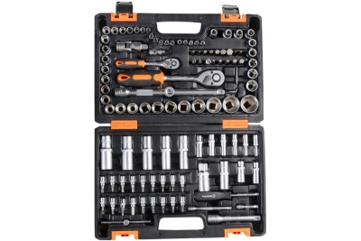 Набор инструментов , 1/2", 1/4", CrV, в кейсе 108 предм Вихрь