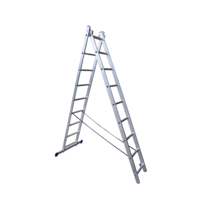 Лестница двухсекционная универсальная STAIRS 10 ступеней AL210